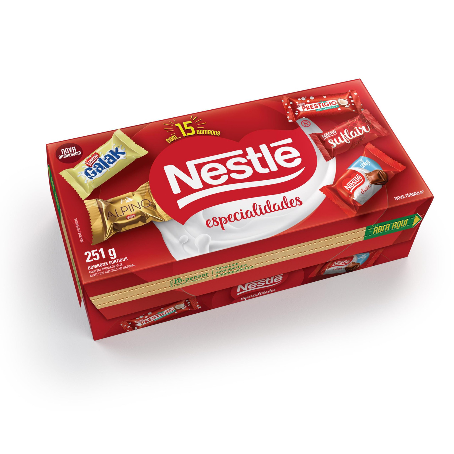 caixa de bombom nestlè 251g