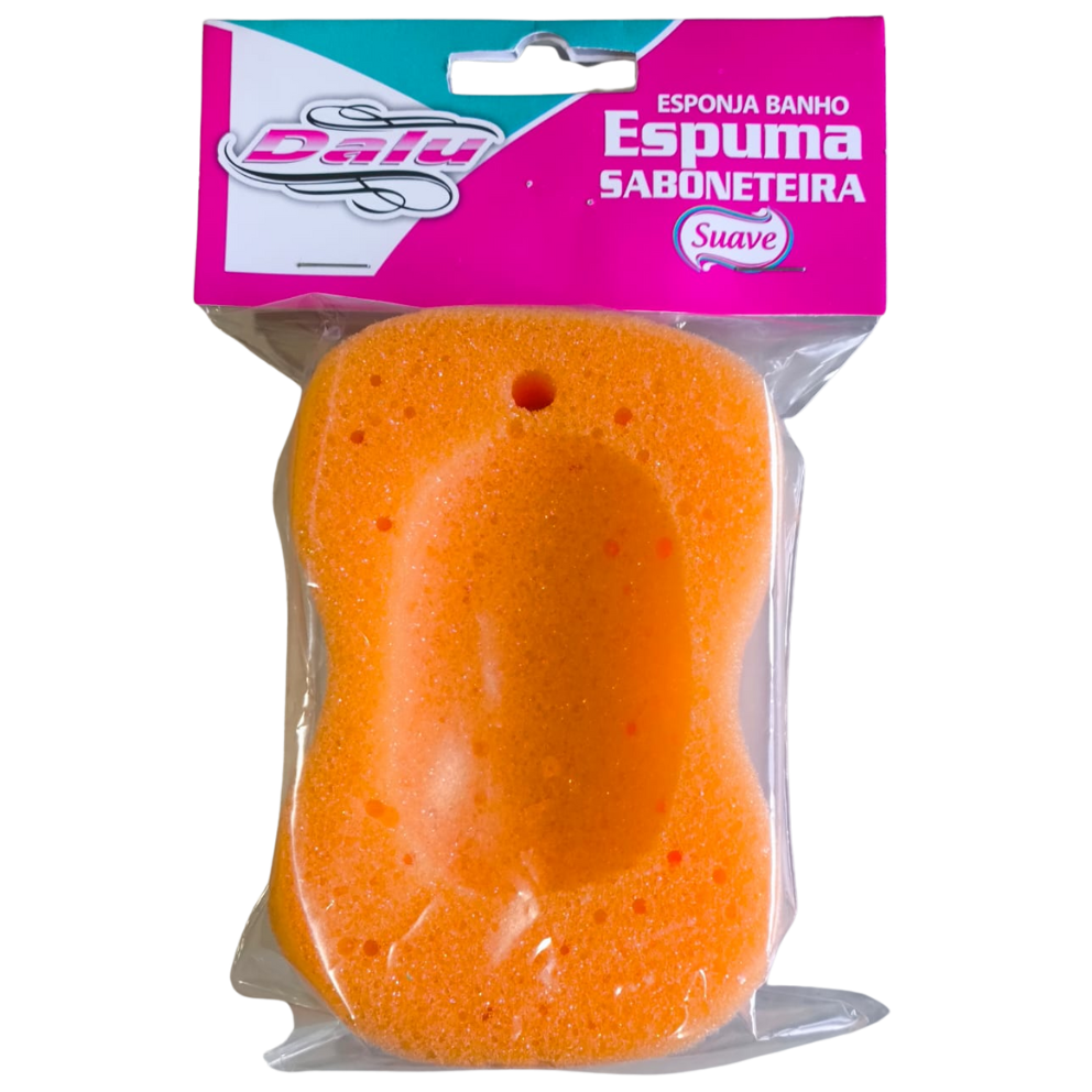 ESPONJA P/ BANHO DALU FORMATO SABONETE