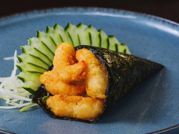 Temaki de Camarão Empanado