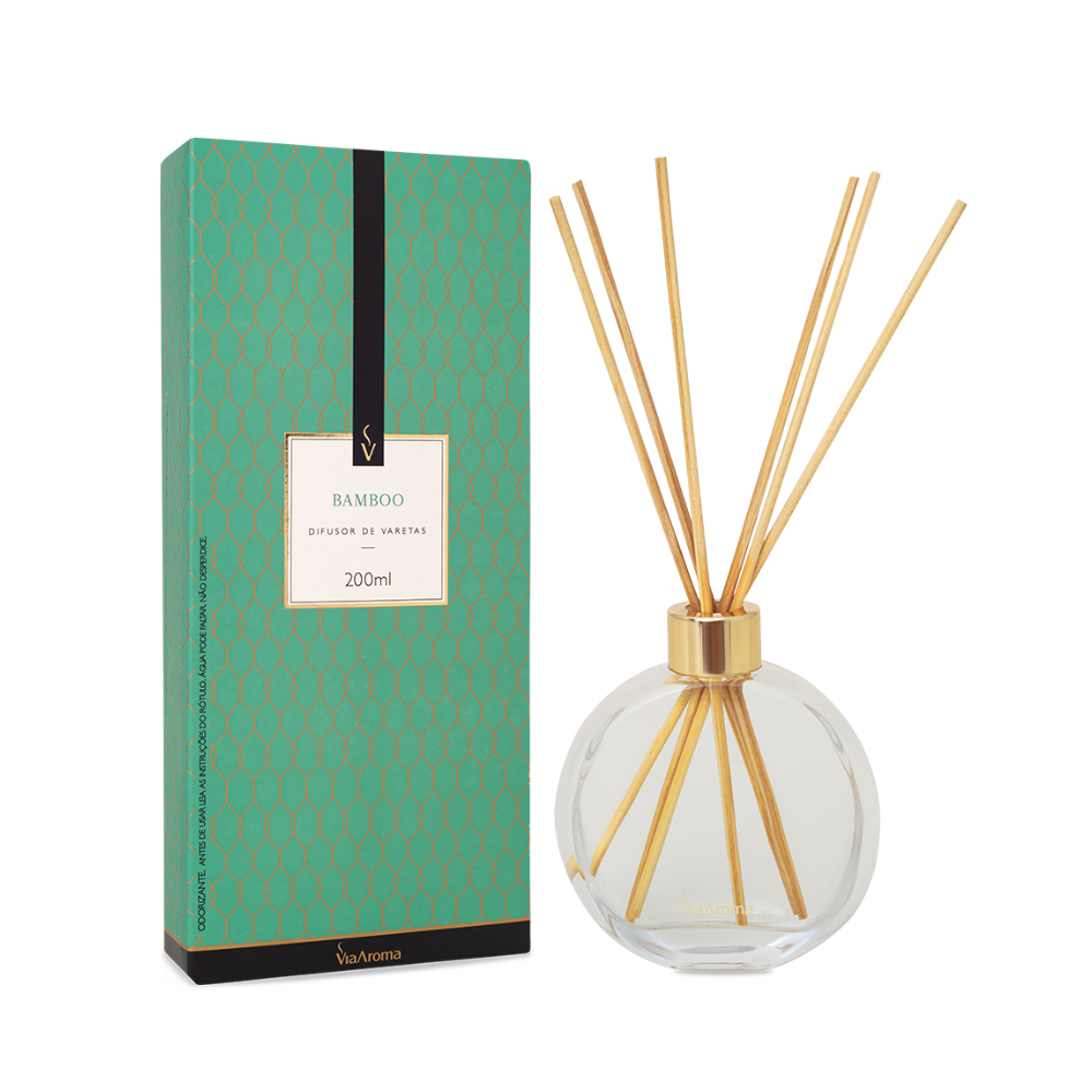 DIFUSOR DE VARETAS VIA AROMA 200ML BAMBOO
