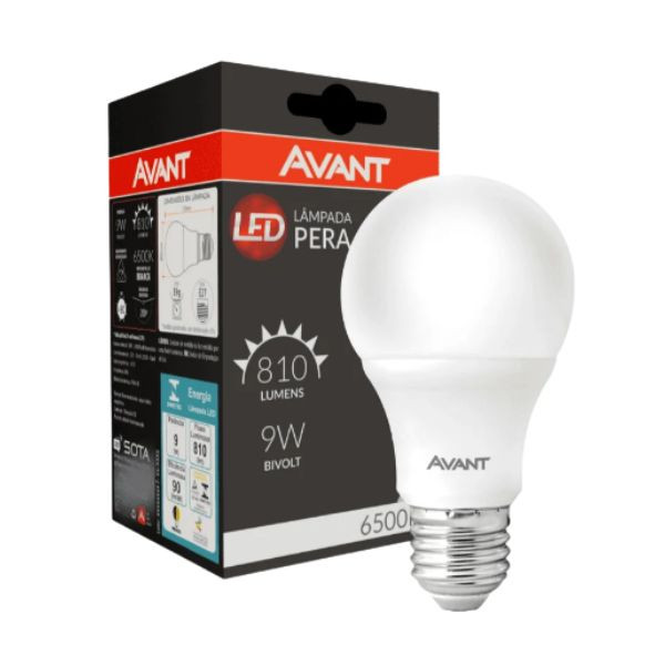 Lâmpada Led 9W 6500K Branca Avant