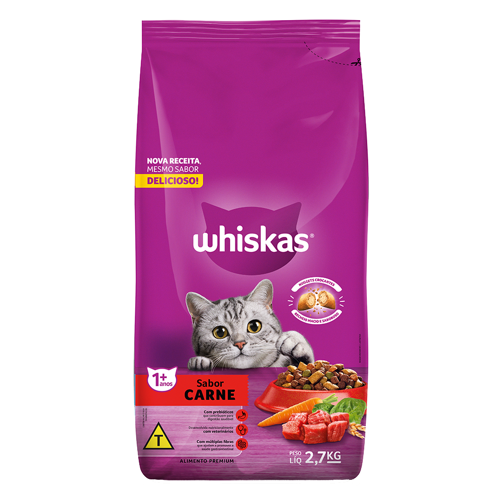 Whiskas Adultos 2.7 kg Carne 