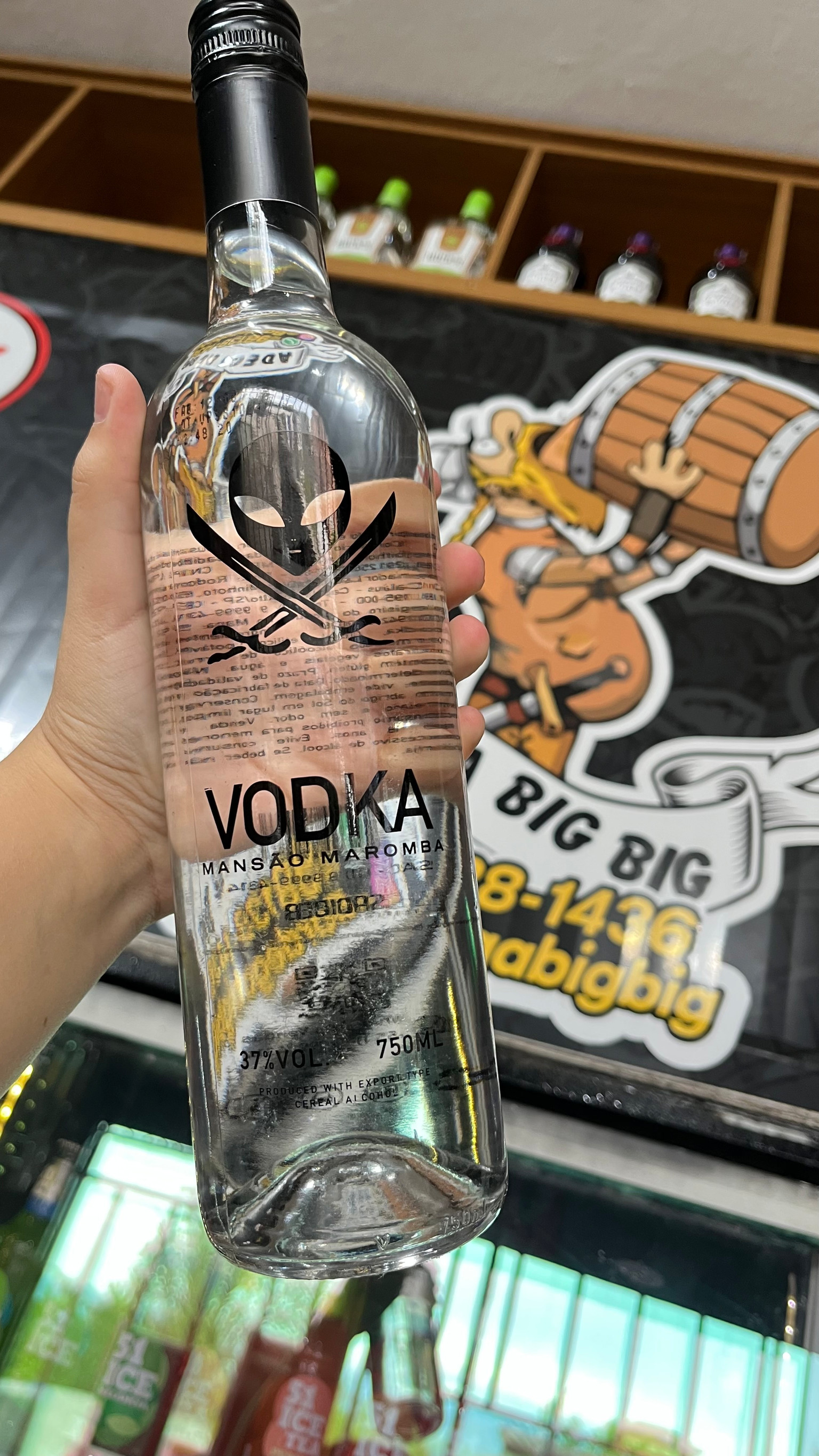 GARRAFA VODKA MANSÃO MAROMBA 