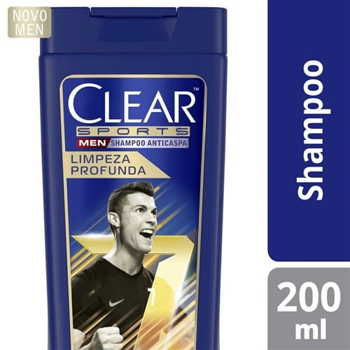 Shampoo Anticaspa Sports Men Limpeza Profunda Clear 200ml