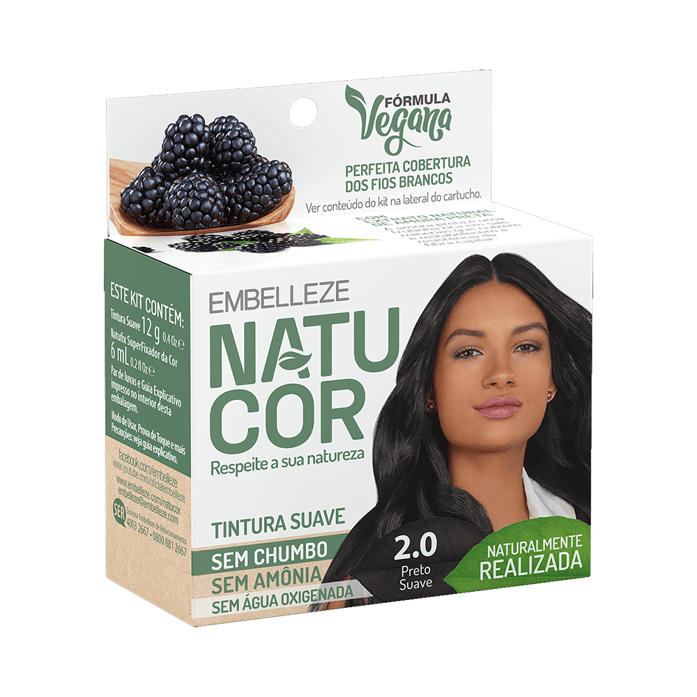 TINTURA NATUCOR 2.0 PRETO SUAVE