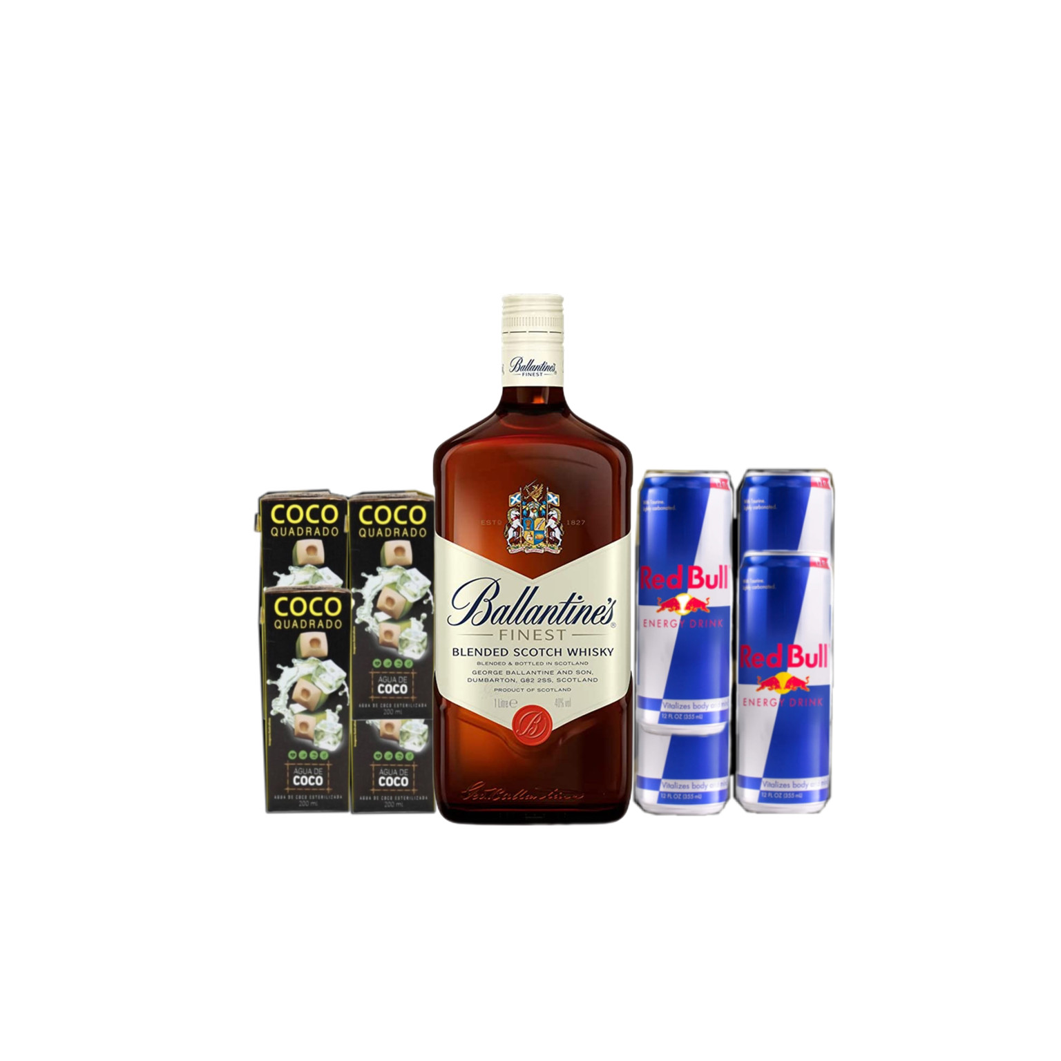 COMBO BALLANTINES C/RED BULL 