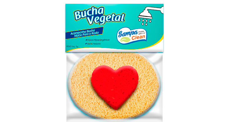 ESPONJA P/ BANHO SAMPA CLEAN VEGETAL