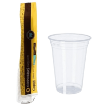 COPO DESCARTAVEL COPOBRAS LISO TRANSPARENTE 400ML C/50UN