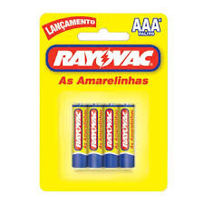 PILHAS DE ZINCO PALITO AAA C/4