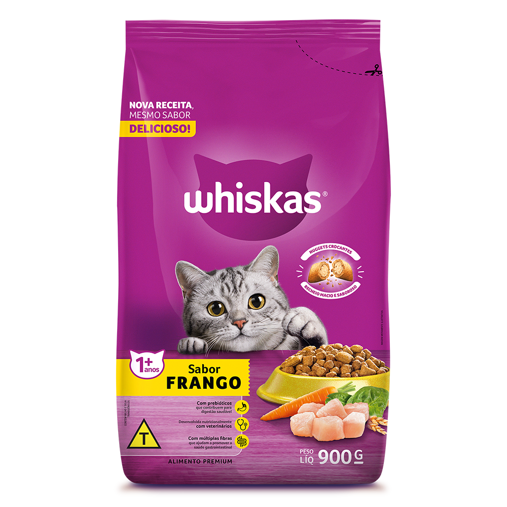Whiskas Adultos 900grs Frango