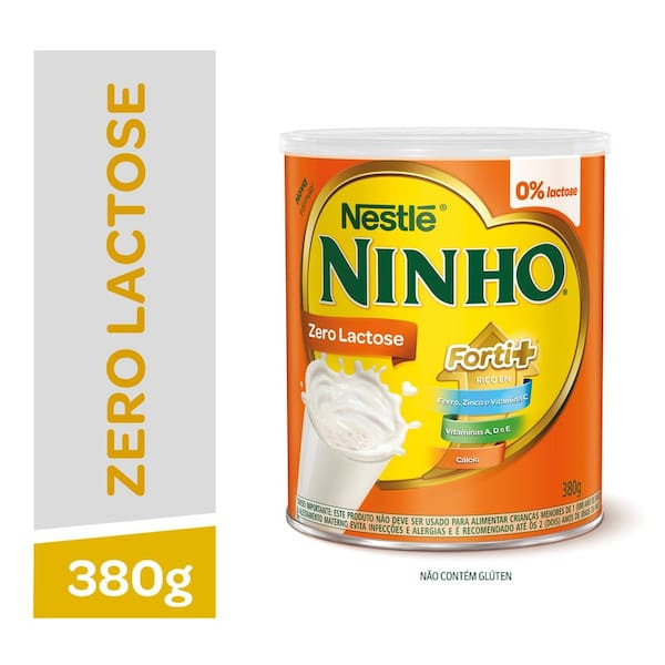 Composto Lácteo Zero Lactose Forti+ Ninho 380g