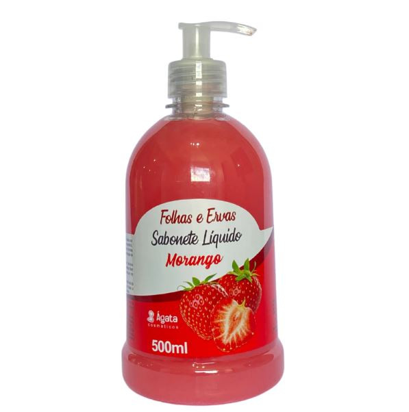 SABONETE LIQUIDO MORANGO 500ML AGATA
