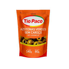 Porcao Azeitona Verde sem Caroco (Tio Paco) 150g