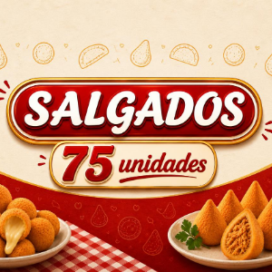 SALGADOS 75 UNIDADES