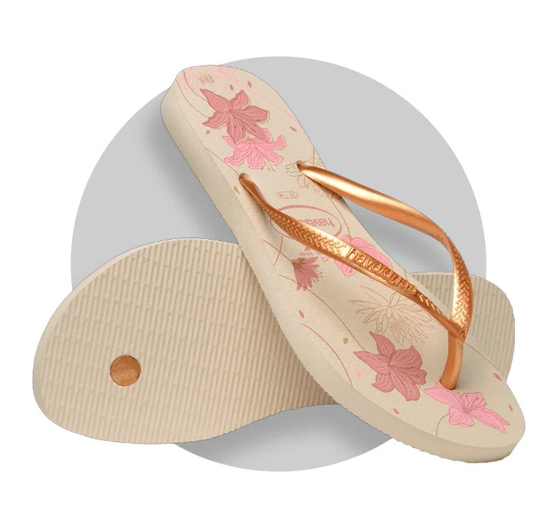 CHINELO HAVAIANAS SLIM ORGANIC BEGE/DOUR