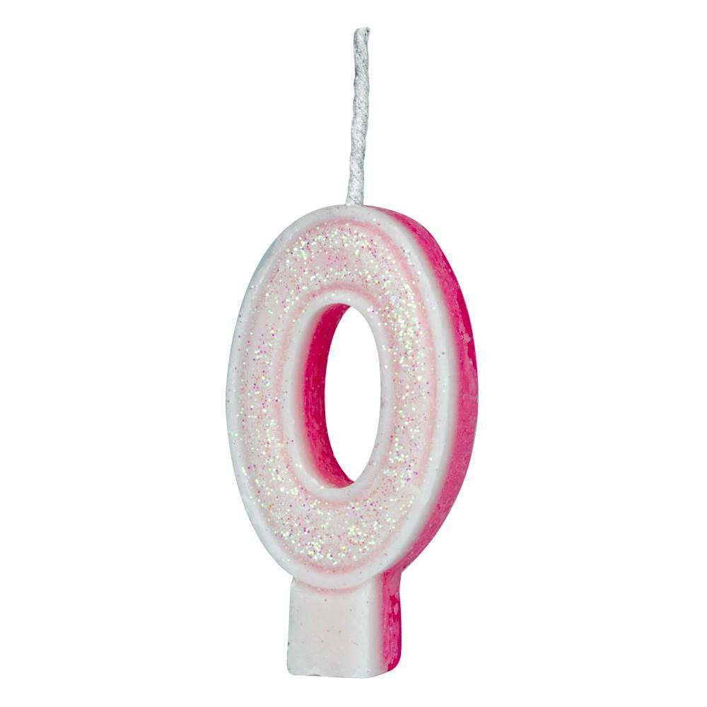 VELA GLITER REGINA Nº0 ROSA
