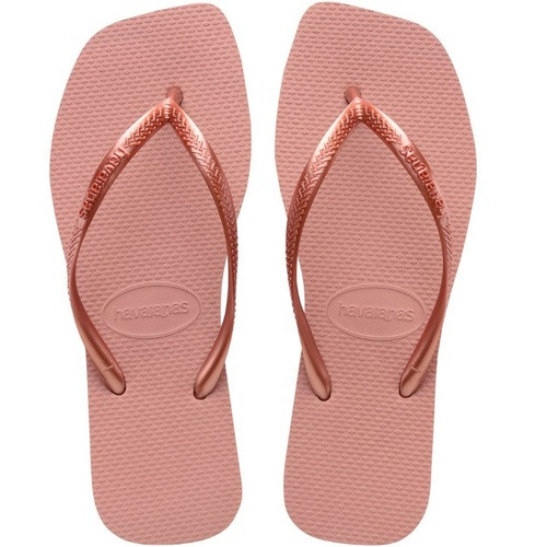 CHINELO HAVAIANAS SLIM SQUARE ROSA CROCUS 39/40