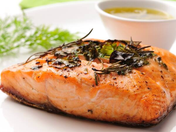 Salmão com massa p/ 1 pessoa