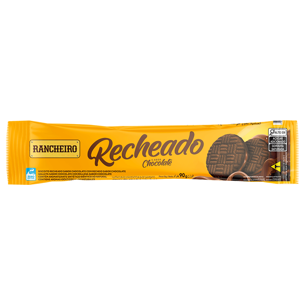 Biscoito Rechaeado Rancheiro Chocolate 90g