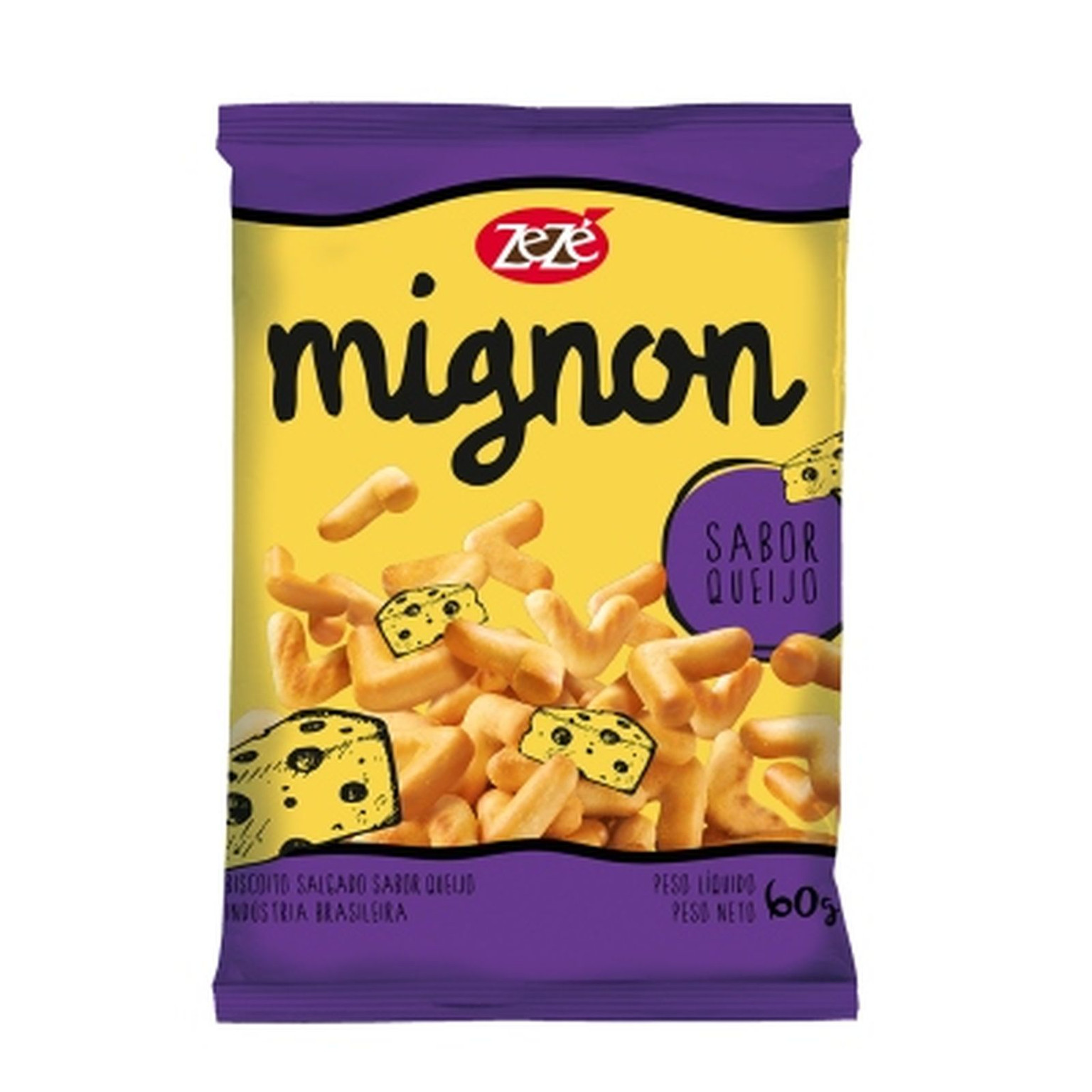 Biscoito Zezé mignon 60g queijo