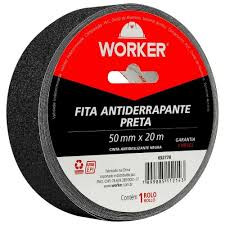 Fita Antiderrapante Preta 50mmx20mt - Worker