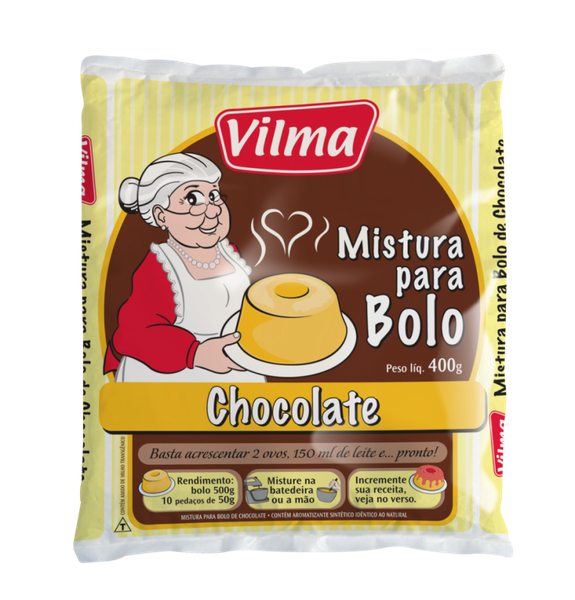 MISTURA PARA BOLO VILMA CHOCOLATE 400G
