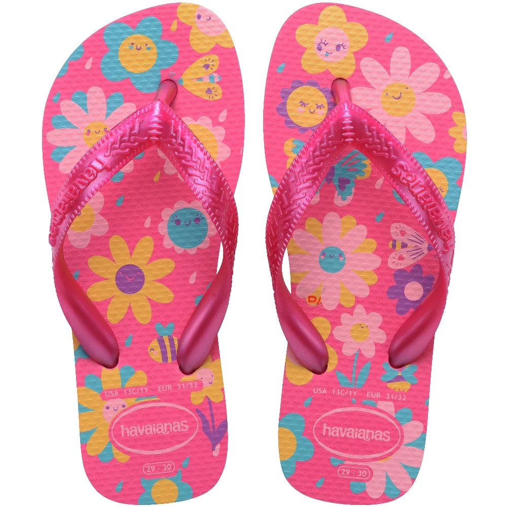 HAVAIANAS KIDS FLORES ROSA FLUX/ROSA GUM 29/30