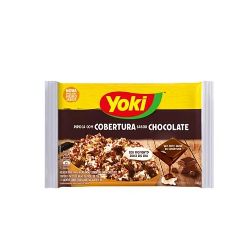 Pipoca de Microondas Yoki com Cobertura de Chocolate 160g