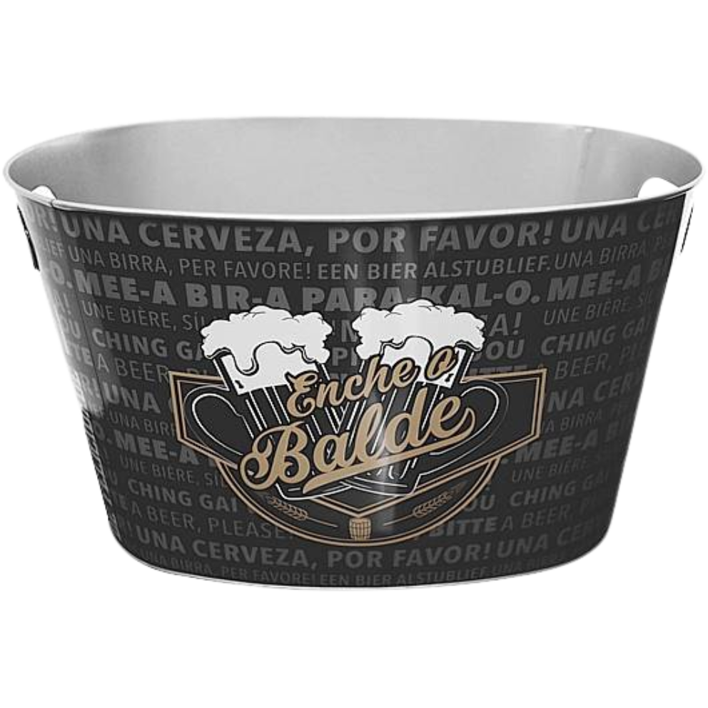 BALDE GELO YANGZI OVAL GALVANIZADO 15L