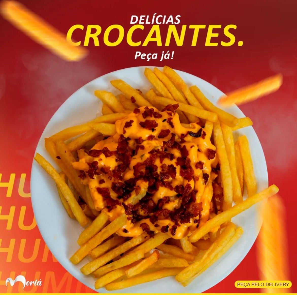 Batata M + Cheddar e Bacon