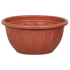 VASO REDONDO FLORENÇA MARROM 7,5L