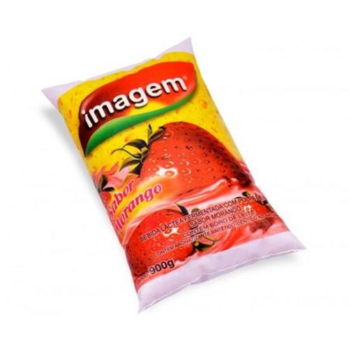 Bebida Láctea Imagem Morango Pacote 900g