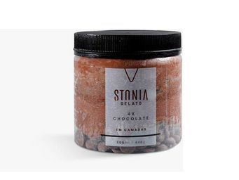 Stonia Gelato 4x Chocolate 500 Ml