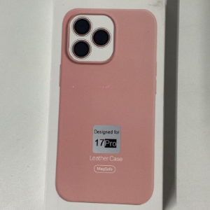 CAPA INDUCAO ROSA IPHONE 17 PRO LEATHER CASE