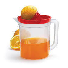 JARRA PLÁSTICA 2L COM ESPREMEDOR VERMELHO NITRON