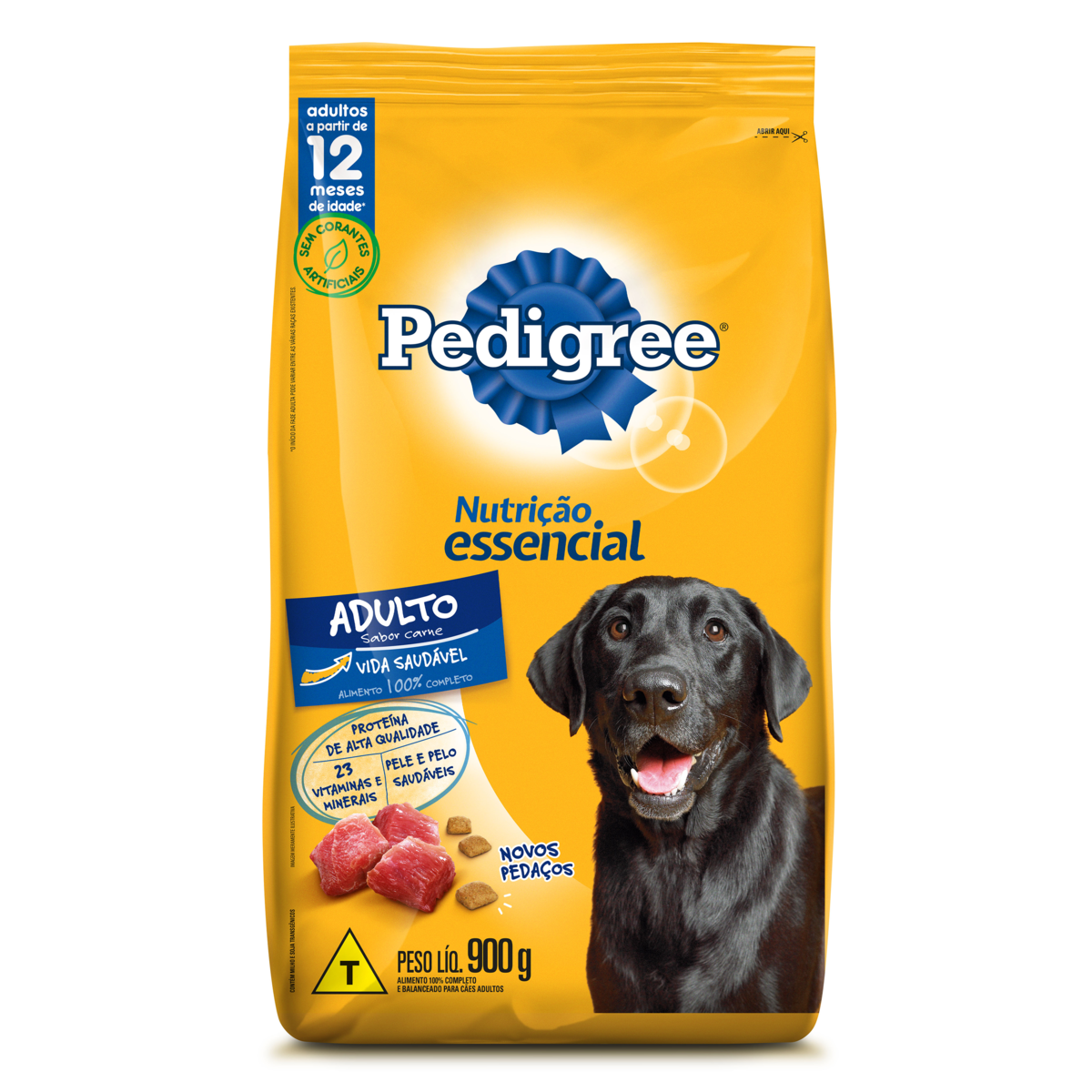 RAÇAO PEDIGREE ADULTO CARNE 900G