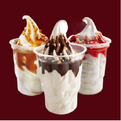 Copo Sundae com Calda Quente