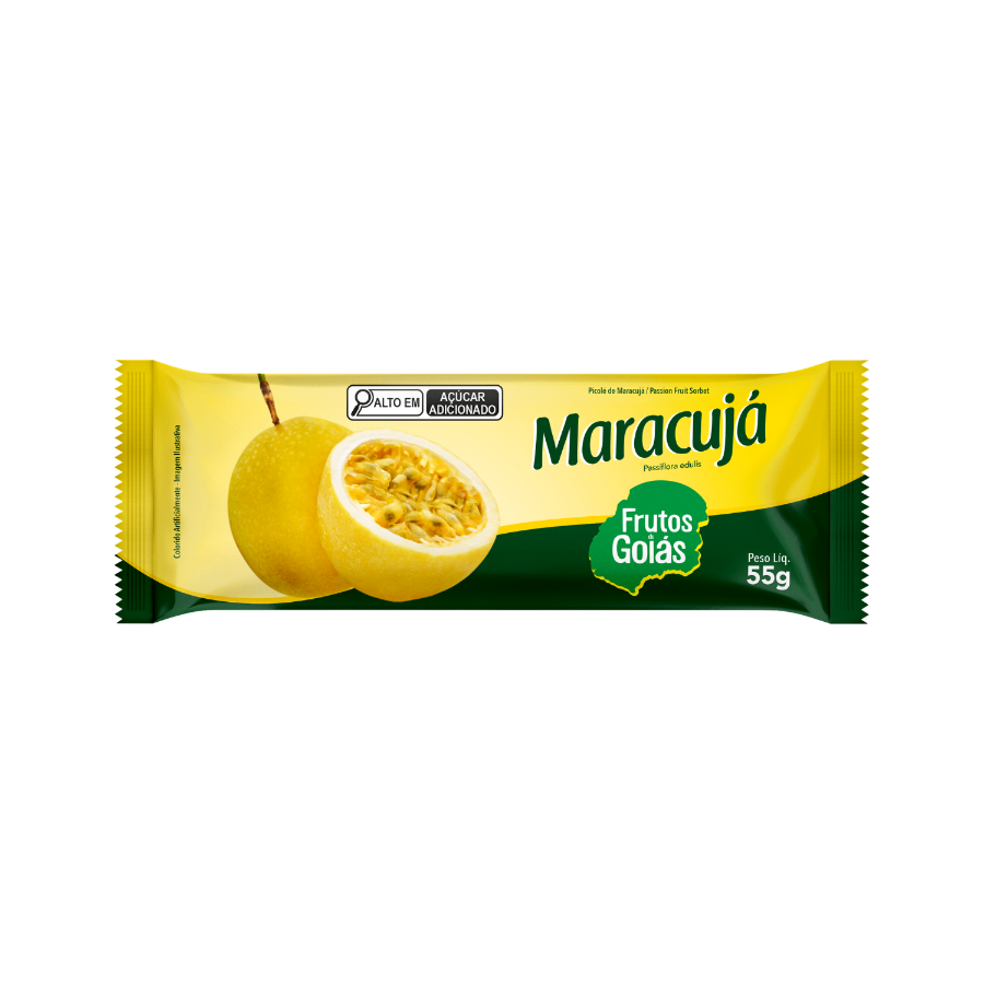 PICOLE MARACUJA FRUTA
