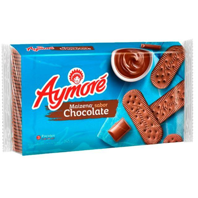 BISCOITO AYMORE MULTIPACK MAIZENA CHOC 345G