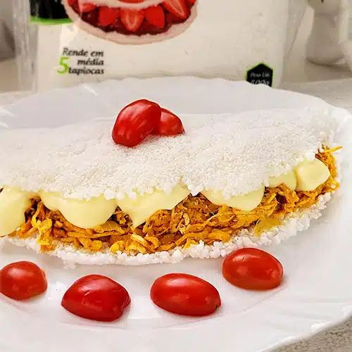 Tapioca de Frango Cremoso com Catupiry (Serve 1 Pessoa)