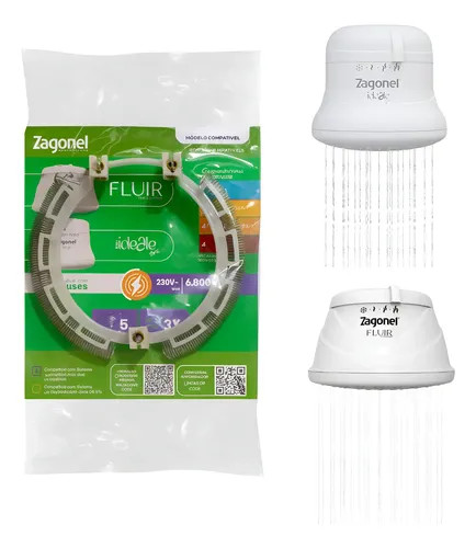Resistência Ducha Fluir 4T Ideale Plus 220v 6.800w 220v Zagonel