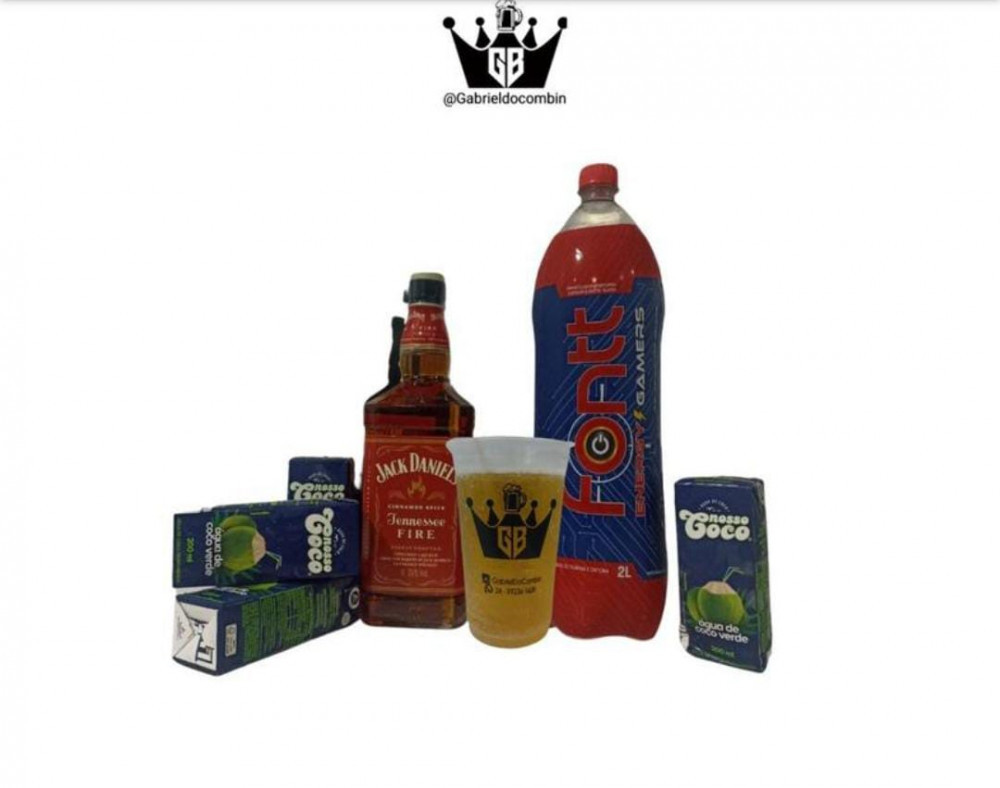 Combo Jack Daniels Fire 1L 6 gelos 
