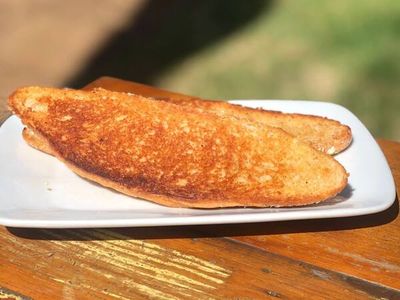 Pão integral na chapa