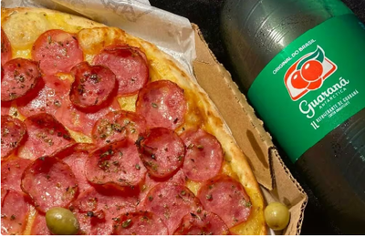 PIZZA CALABRESA + GUARANÁ LITRO