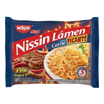 MACARRAO INST NISSIN LAMEN CARNE PICANTE 85G