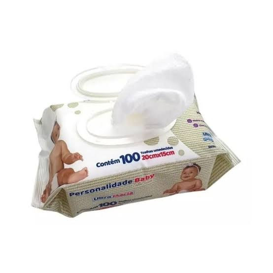 Lenço umedecido Personalidade baby Ultra Macia- 100 lenços