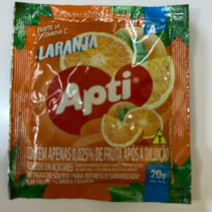 REFRESCO EM PÓ APTI SABOR LARANJA 20G