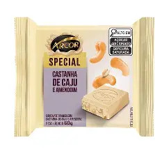 Barra Chocolate Branco Special Castanha de Caju (Arcor) 60g