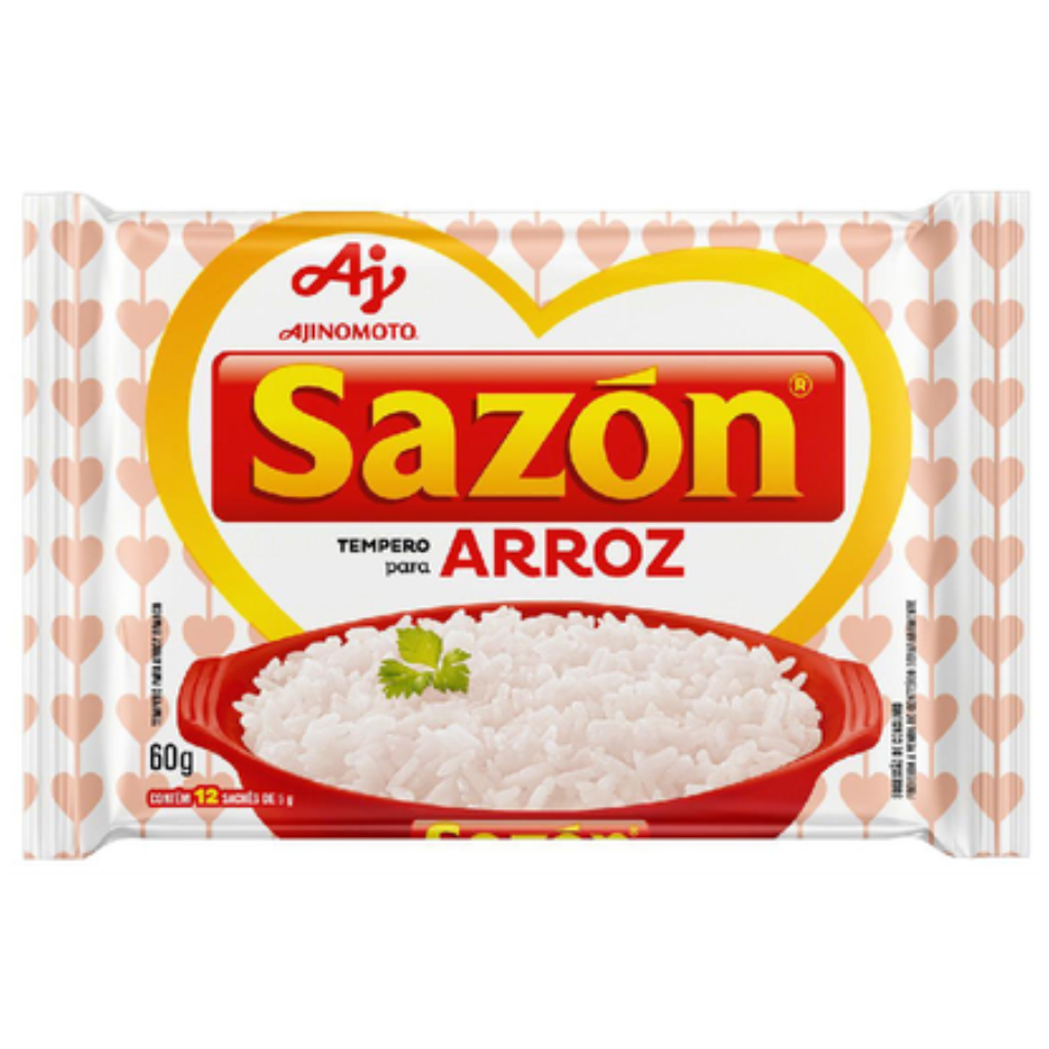 TEMPERO EM PO SAZON "ARROZ" 60G (BRANCO)