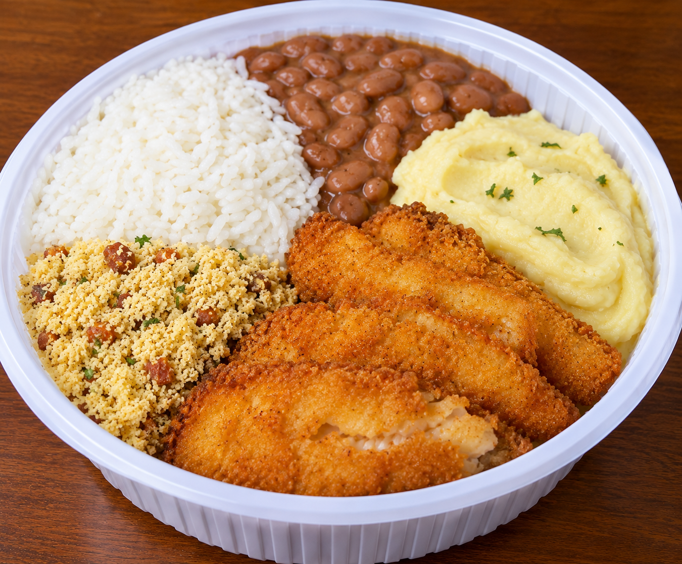 MARMITA MEDIA FILE DE PEIXE EMPANADO